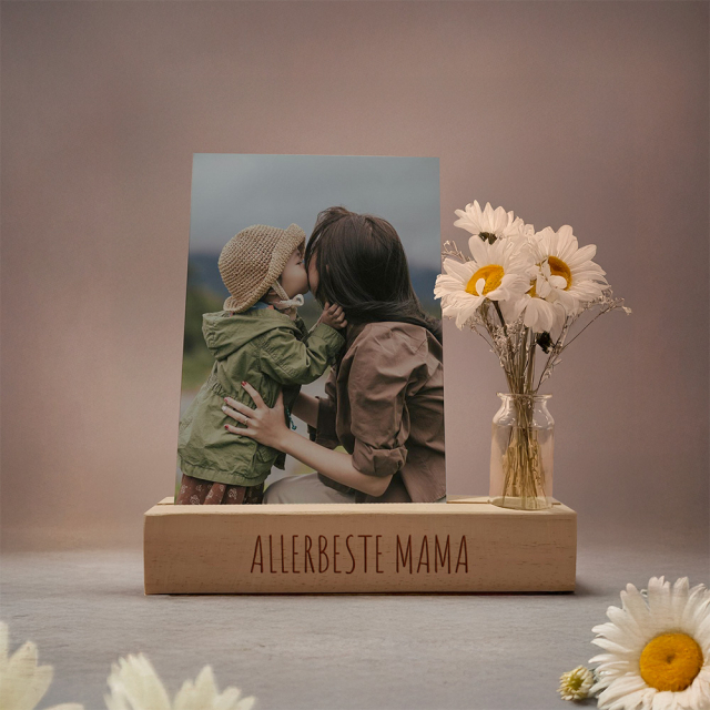 Fotohalter mit Glas